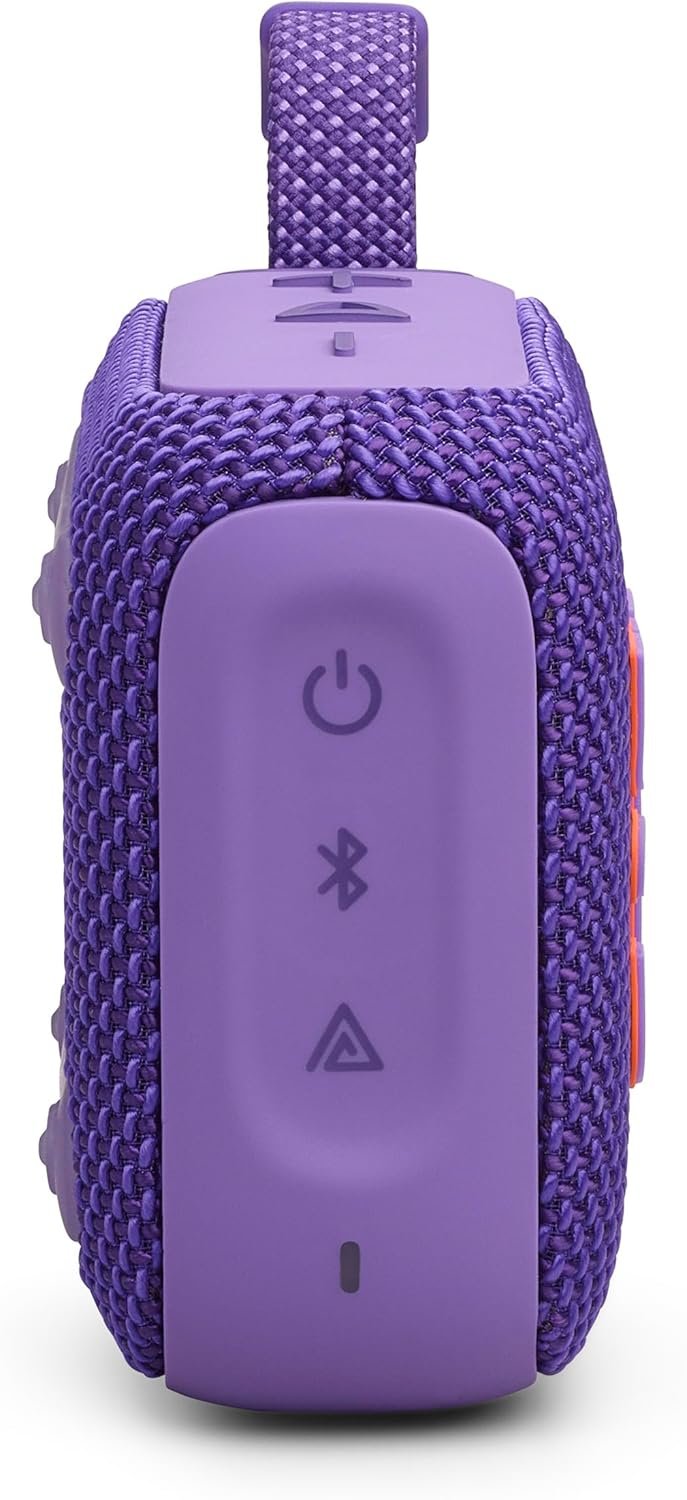 JBL GO 4 Ultra-Portable Bluetooth Speaker with Big Pro Sound and Punchy Bass, PlaytimeBoost, Waterproof Design and 7-Hour Playtime